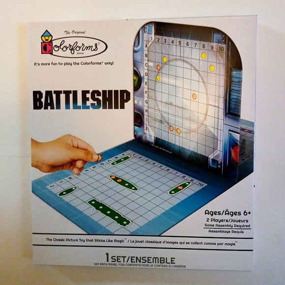 NEW Colorforms Hasbro Battleship Game 1 Set -Picture Toy That Sticks - Picture 4 of 13